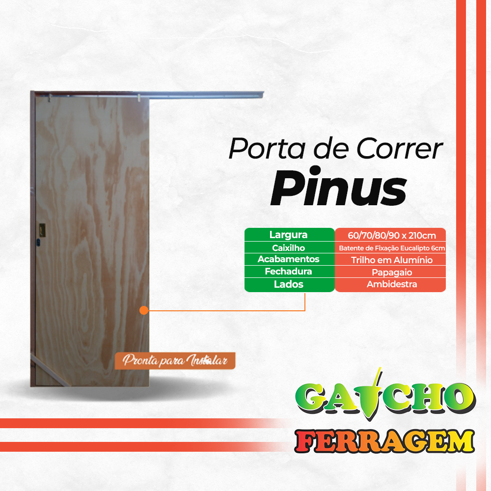 Porta de Correr Pinus